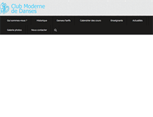 Tablet Screenshot of club-moderne-danse.fr